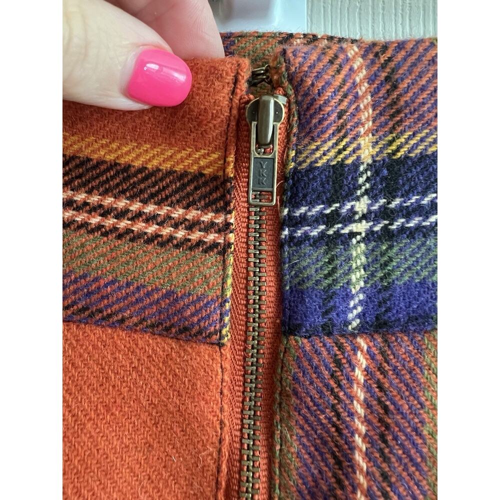 PLENTY BY TRACY REESE Anthropologie Wool Blend Layered Plaid Skirt - Picture 4 of 12